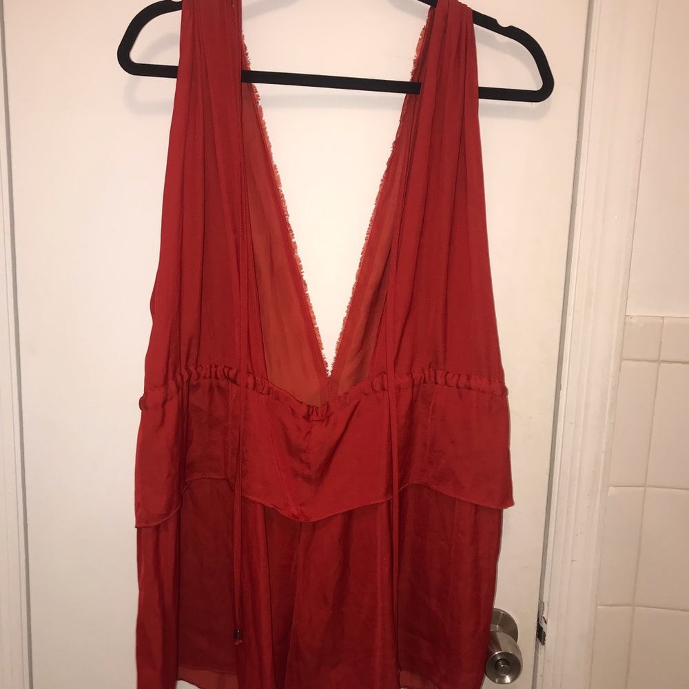 Bec & Bridge Red Drawstring Romper - Picture 4 of 5